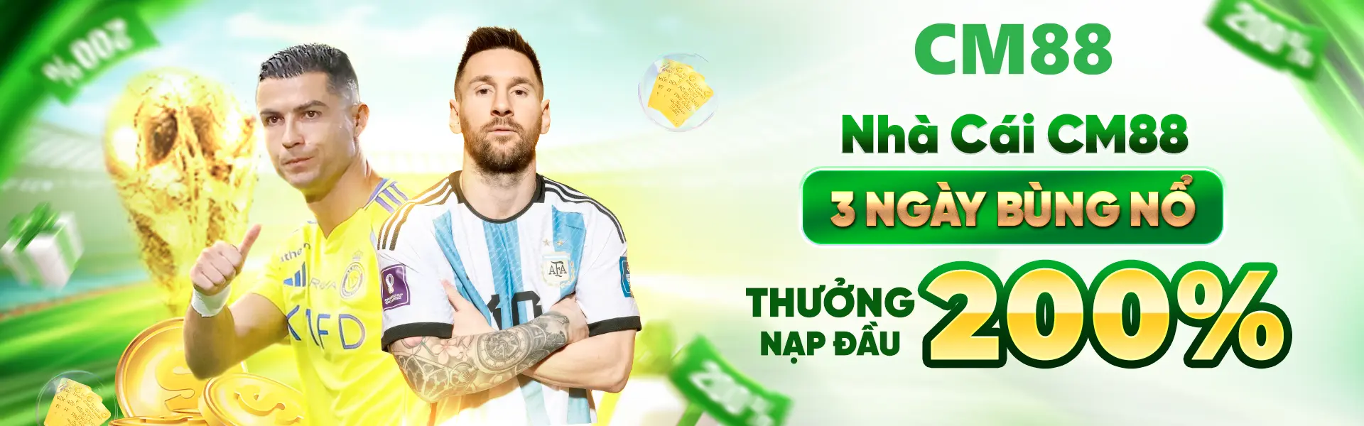 CM88 thưởng nạp đầu 200%